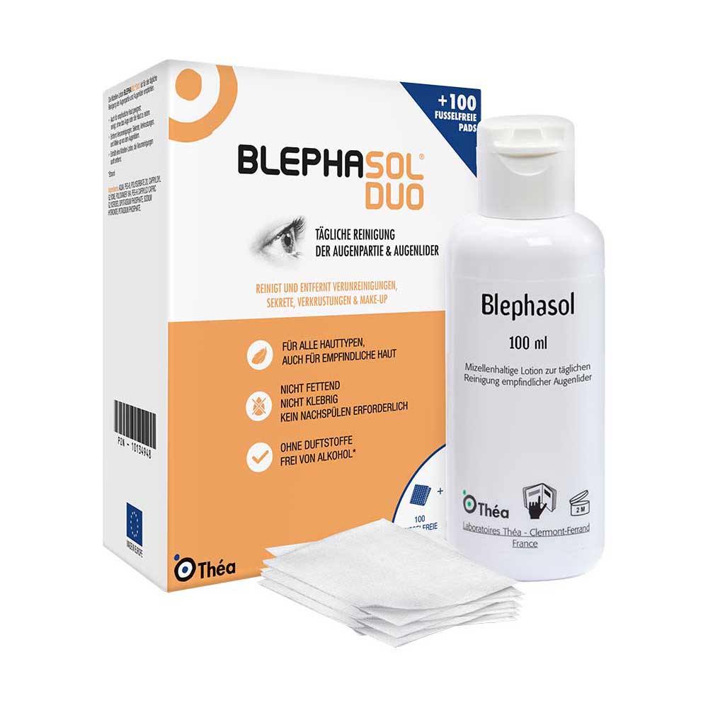 BLEPHASOL Duo 100 ml Lotion+100 Reinigungspads