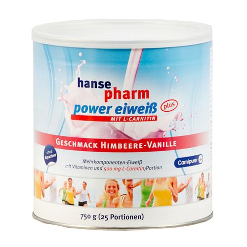 HANSEPHARM Power Eiweiß plus Himbeere-Vanille Plv.